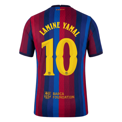 LAMINE YAMAL #10 Men's Barcelona UCL 2026/27 Player Version Home Soccer Jersey product view 3