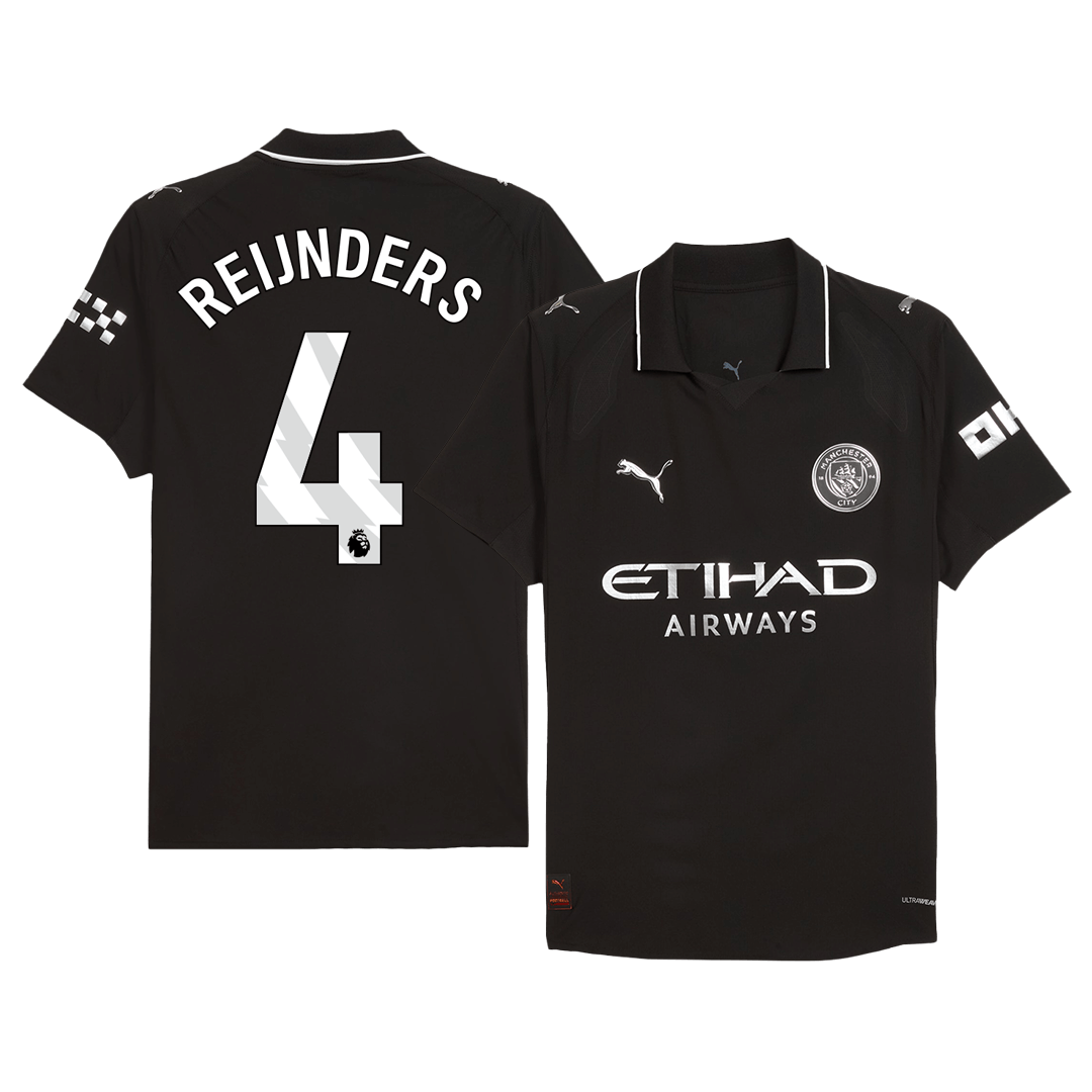 REIJNDERS #4 Men's Manchester City 2025/26 Player Version Away Soccer Jersey - Slim Fit product view 1