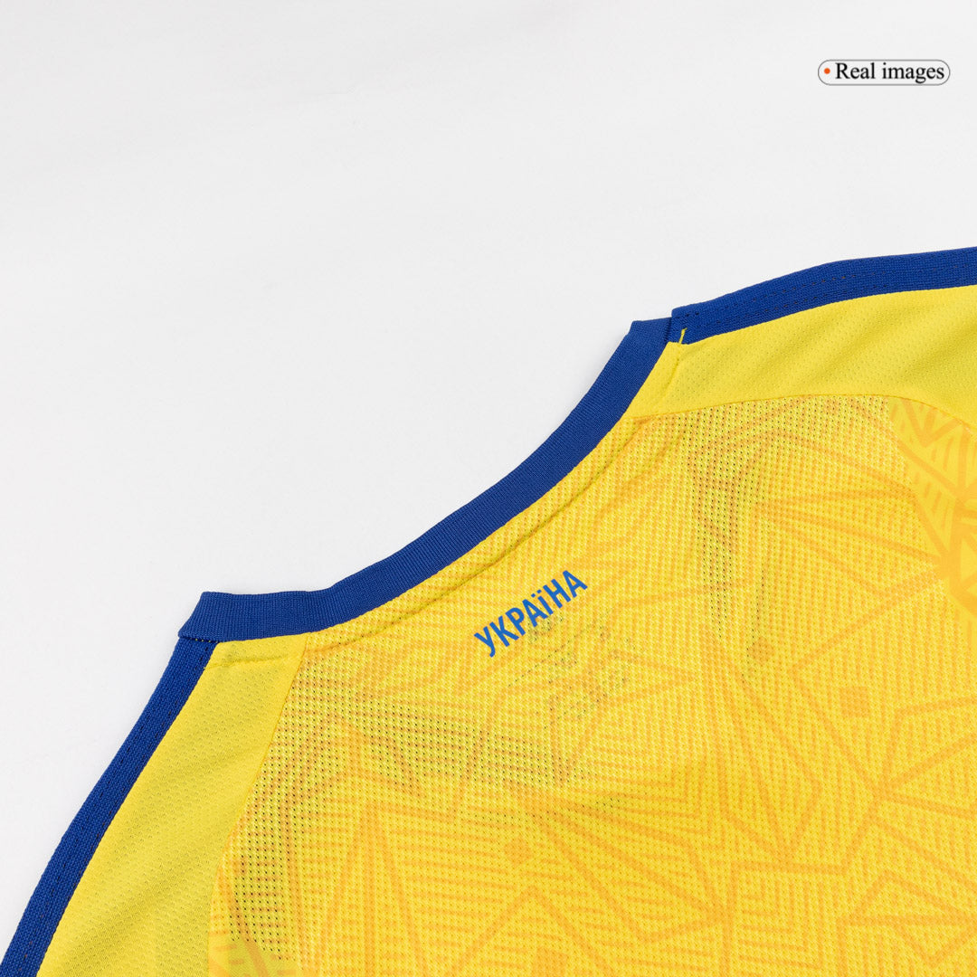 Men's Ukraine World Cup 2026 Player Version Home Soccer Jersey - Slim Fit product view 2