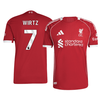 WIRTZ #7 Men's Liverpool 2025/26 Player Version Home Soccer Jersey - Slim Fit product view 1