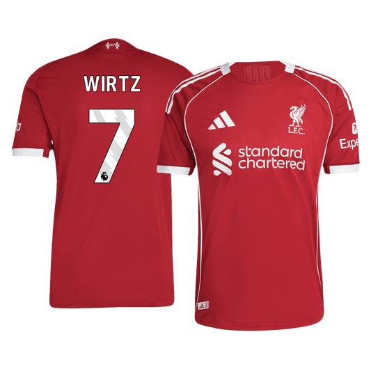 WIRTZ #7 Men's Liverpool 2025/26 Player Version Home Soccer Jersey - Slim Fit product view 1