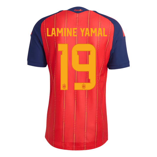 LAMINE YAMAL #19 Men's Spain World Cup 2026 Player Version Home Soccer Jersey - Slim Fit product view 2