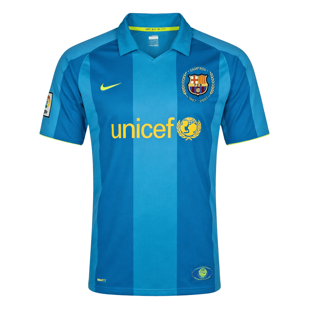 Retro Men's Barcelona 2007/08 Away Soccer Jersey product view 1
