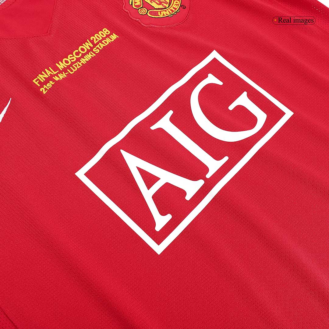 Retro ROONEY #10 Men's Manchester United UCL Final 2007/08 Home Soccer Jersey product view 7