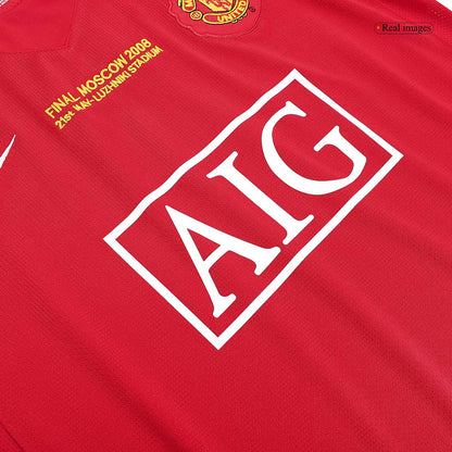 Retro ROONEY #10 Men's Manchester United UCL Final 2007/08 Home Soccer Jersey product view 7