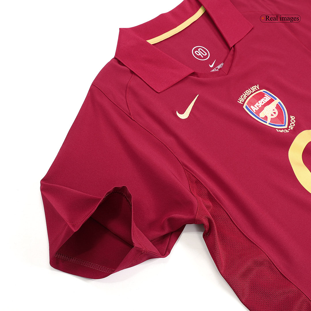 Retro Men's Arsenal 2005/06 Home Soccer Jersey product view 5