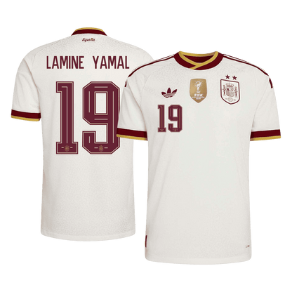 LAMINE YAMAL #19 Men's Spain World Cup 2026 Player Version Champion Edition Away Soccer Jersey product view 1