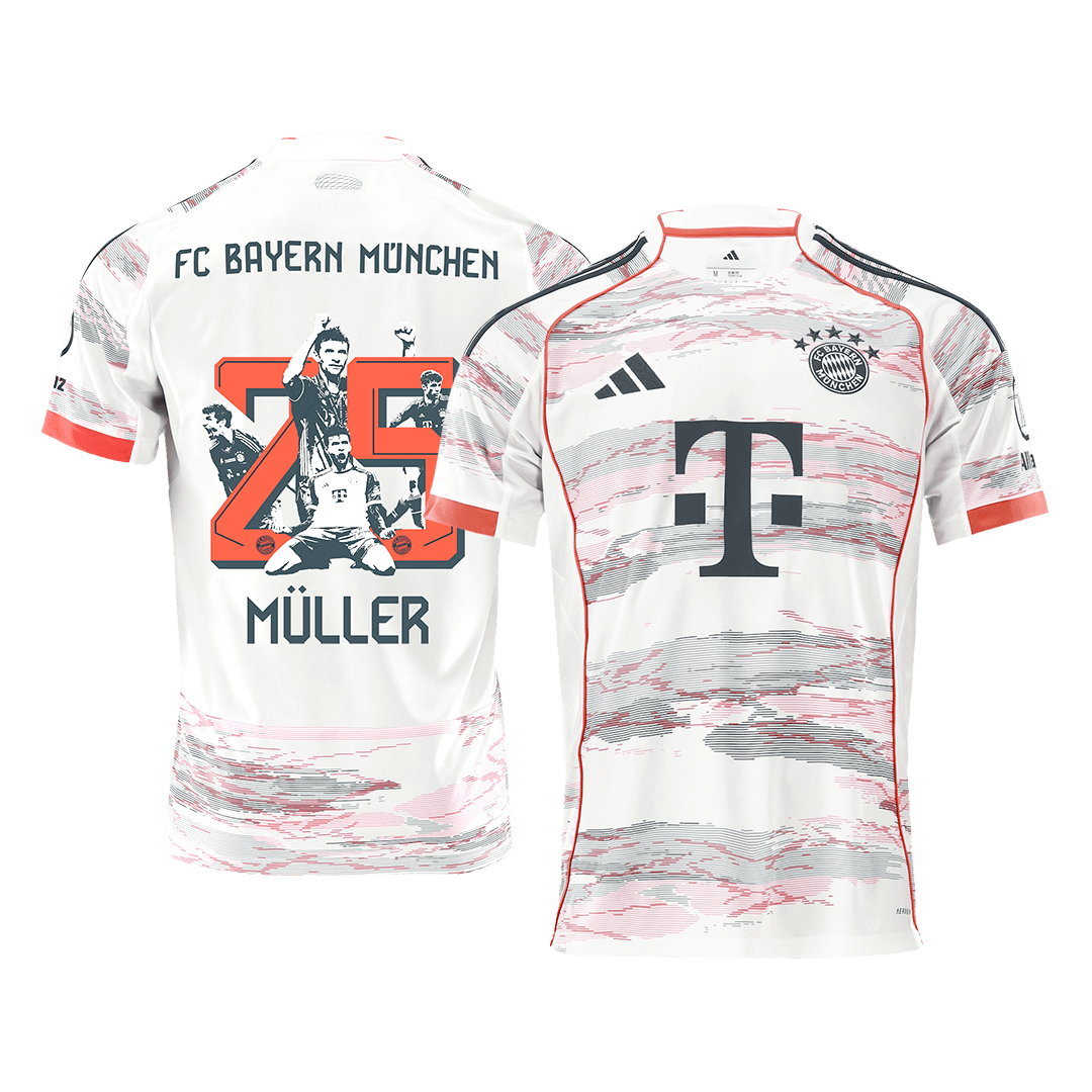 MÜLLER Special #25 Men's Bayern Munich 2025/26 Away Soccer Jersey product view 1