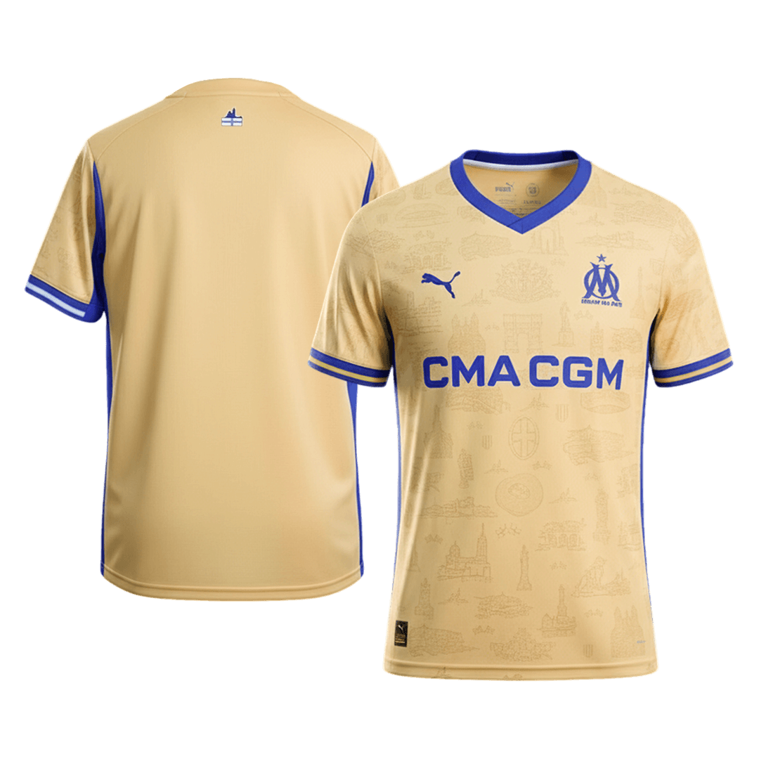 Men's Marseille 2025/26 Fourth Away Soccer Jersey product view 10