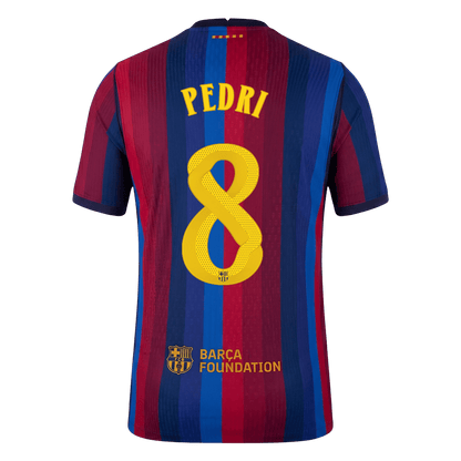 PEDRI #8 Men's Barcelona UCL 2026/27 Player Version Home Soccer Jersey product view 3