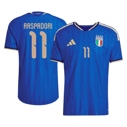 RASPADORI #11 Men's Italy World Cup 2026 Player Version Home Soccer Jersey - Slim Fit product view 1