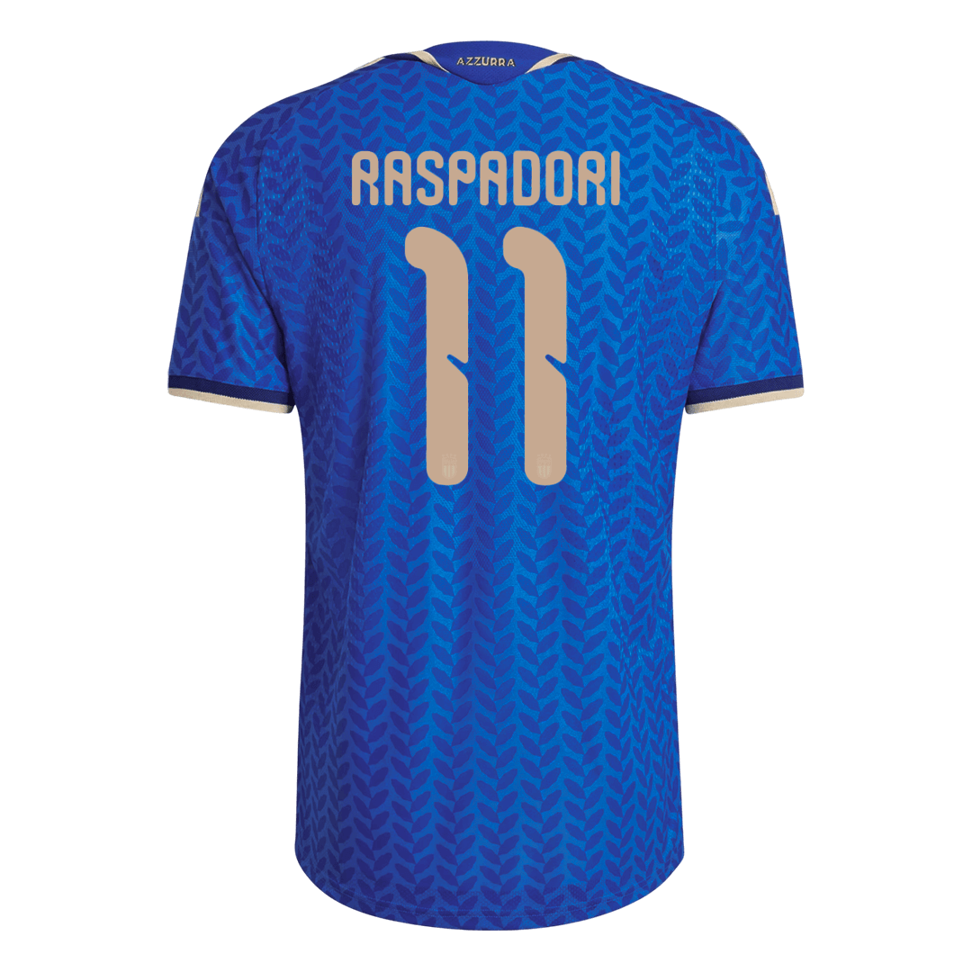 RASPADORI #11 Men's Italy World Cup 2026 Player Version Home Soccer Jersey - Slim Fit product view 9