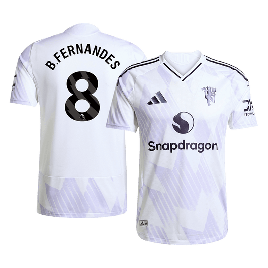 B.FERNANDES #8 Men's Manchester United 2025/26 Player Version Away Soccer Jersey - Slim Fit product view 1