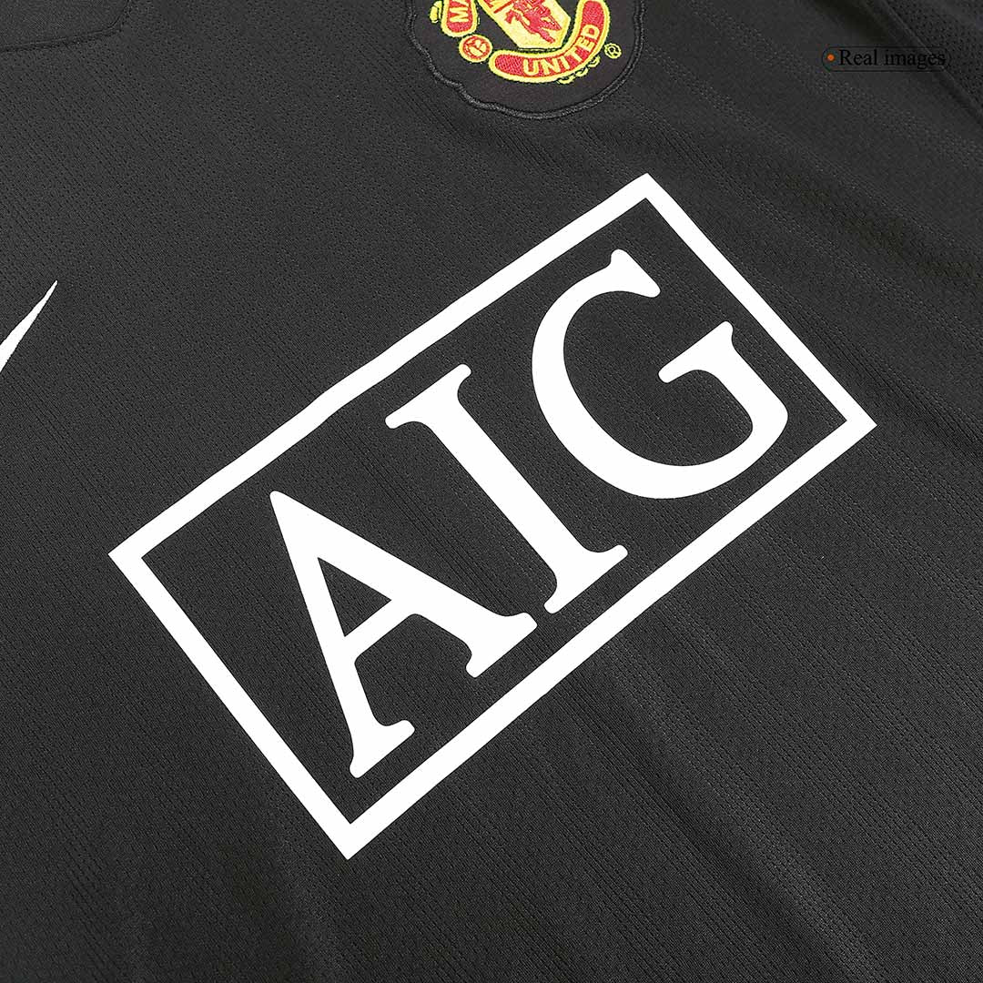 Retro Men's Manchester United 2007/08 Away Long Sleeve Soccer Jersey product view 7