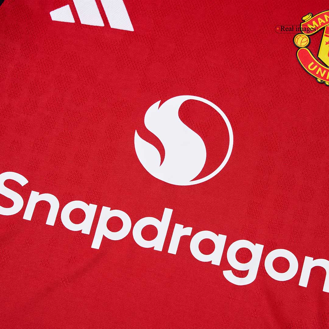 Men's Manchester United 2025/26 Player Version Home Soccer Jersey - Slim Fit product view 5