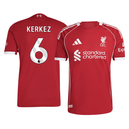 KERKEZ #6 Men's Liverpool 2025/26 Player Version Home Soccer Jersey - Slim Fit product view 1