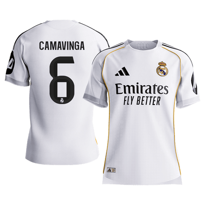 CAMAVINGA #6 Men's Real Madrid 2025/26 Player Version Home Soccer Jersey - Slim Fit Premium product view 1