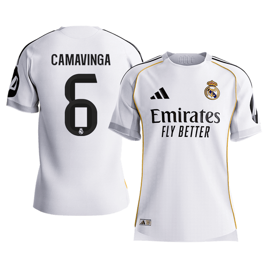 CAMAVINGA #6 Men's Real Madrid 2025/26 Player Version Home Soccer Jersey - Slim Fit Premium product view 1