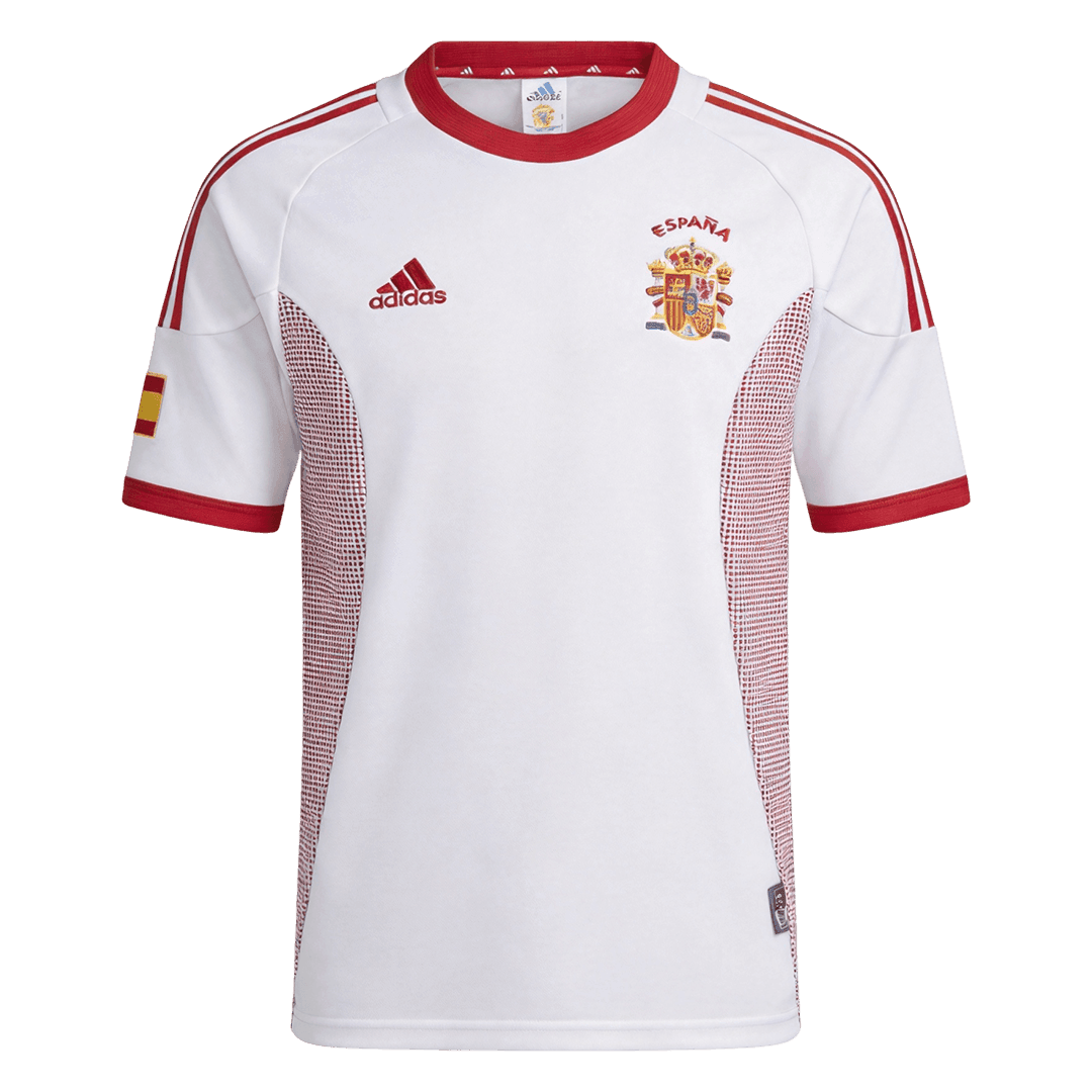 Retro Men's Spain World Cup 2002 Away Soccer Jersey product view 1