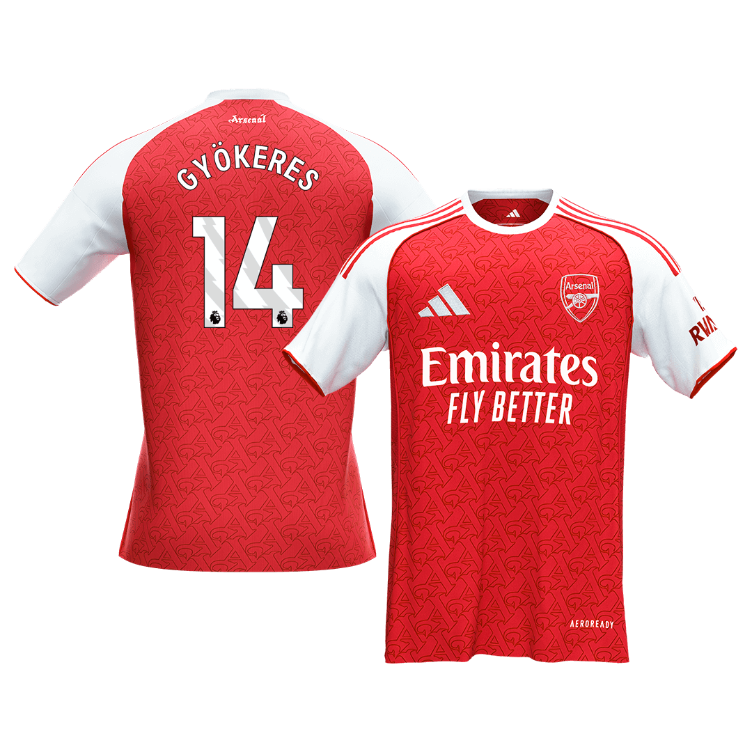 GYÖKERES #14 Men's Arsenal 2025/26 Home Soccer Jersey Premium product view 1