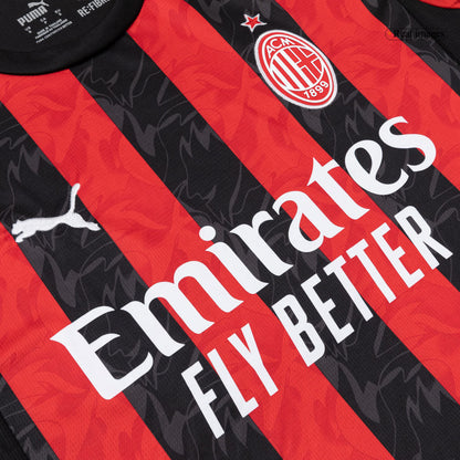 Men's AC Milan 2025/26 Home Long Sleeve Soccer Jersey product view 7
