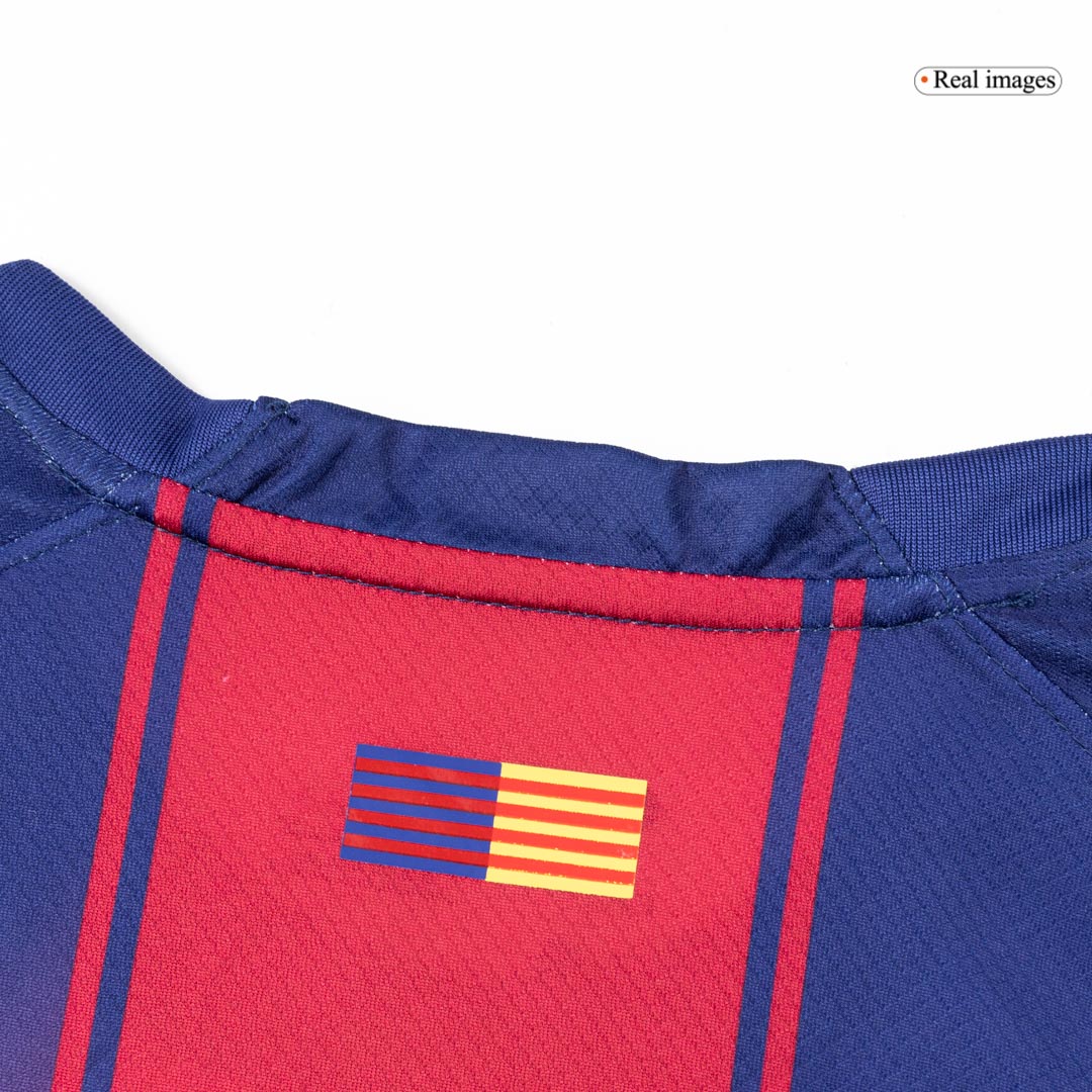 Men's Barcelona 2025/26 Home Long Sleeve Soccer Jersey product view 3