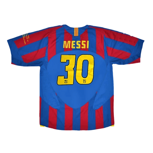 Retro MESSI #30 Men's Barcelona UCL UCL Final 2005/06 Home Soccer Jersey product view 1