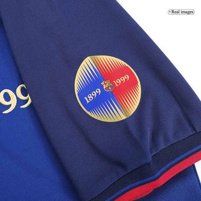 Retro KLUIVERT #9 Men's Barcelona 1999/00 Home Soccer Jersey product view 2