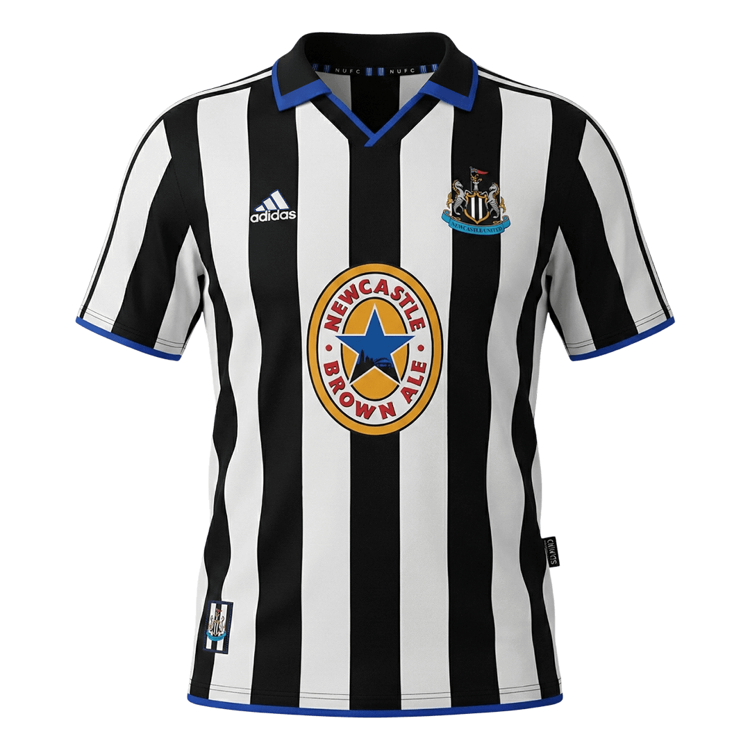 Retro Men's Newcastle United 1999/00 Home Soccer Jersey product view 1