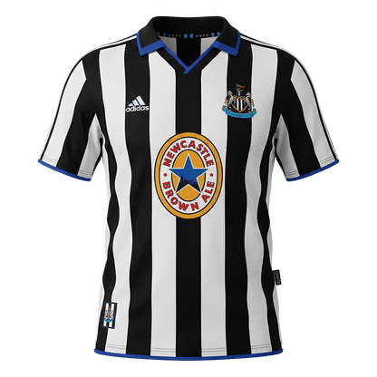 Retro Men's Newcastle United 1999/00 Home Soccer Jersey product view 1