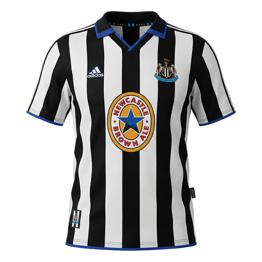 Retro Men's Newcastle United 1999/00 Home Soccer Jersey product view 1