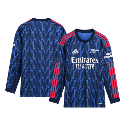 Men's Arsenal 2025/26 Away Long Sleeve Soccer Jersey product view 9