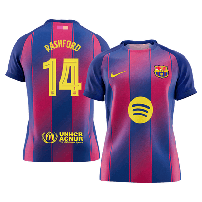 RASHFORD #14 Men's Barcelona UCL 2025/26 Home Soccer Jersey Premium product view 1