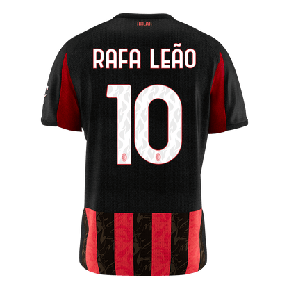 RAFA LEÃO #10 Men's AC Milan 2025/26 Home Soccer Jersey Premium product view 10