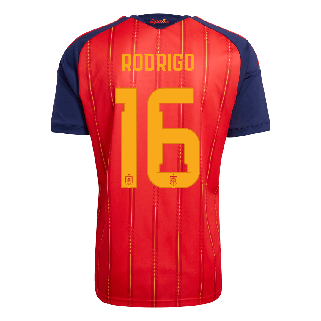 RODRIGO #16 Men's Spain World Cup 2026 Home Soccer Jersey Premium product view 3