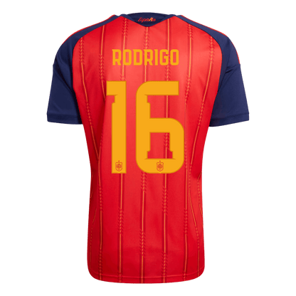 RODRIGO #16 Men's Spain World Cup 2026 Home Soccer Jersey Premium product view 3