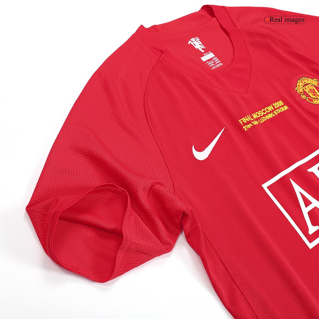 Retro RONALDO #7 Men's Manchester United UCL Final 2007/08 Home Soccer Jersey product view 5