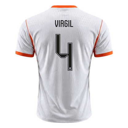 VIRGIL #4 Men's Netherlands World Cup 2026 Player Version Away Soccer Jersey - Slim Fit product view 8