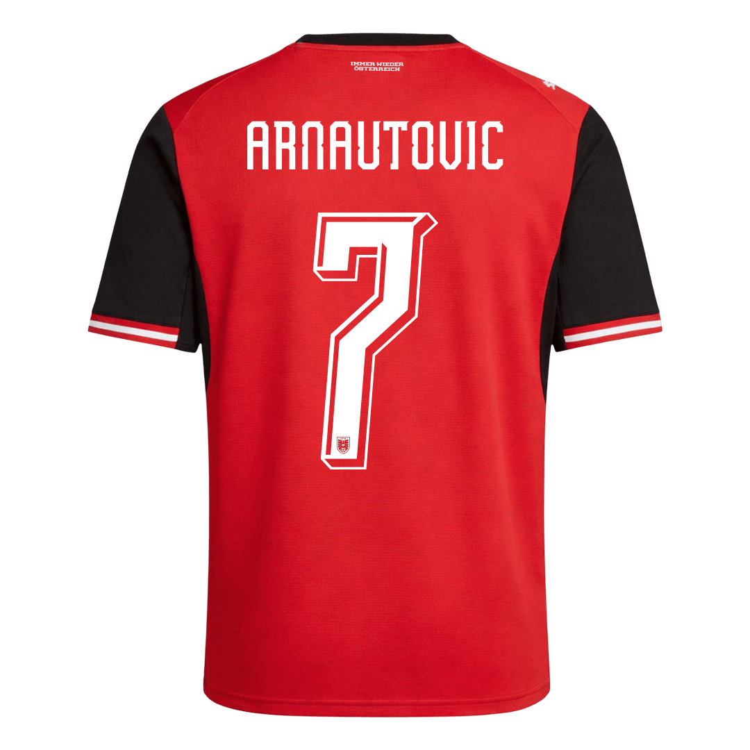 ARNAUTOVIC #7 Men's Austria World Cup 2026 Home Soccer Jersey product view 9