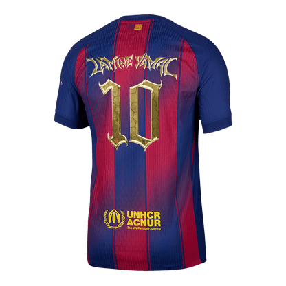 LAMINE YAMAL #10 Men's Barcelona 2025/26 Player Version Home Soccer Jersey - Slim Fit product view 13