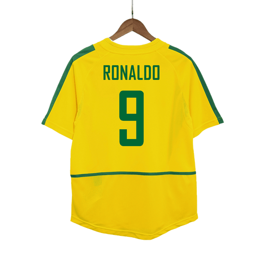 Retro RONALDO #9 Men's Brazil 2002/03 Home Soccer Jersey product view 1