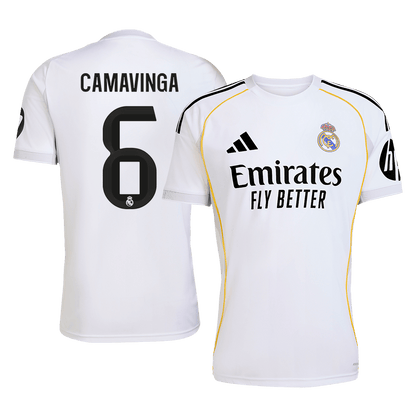 CAMAVINGA #6 Men's Real Madrid 2025/26 Home Soccer Jersey Premium product view 1