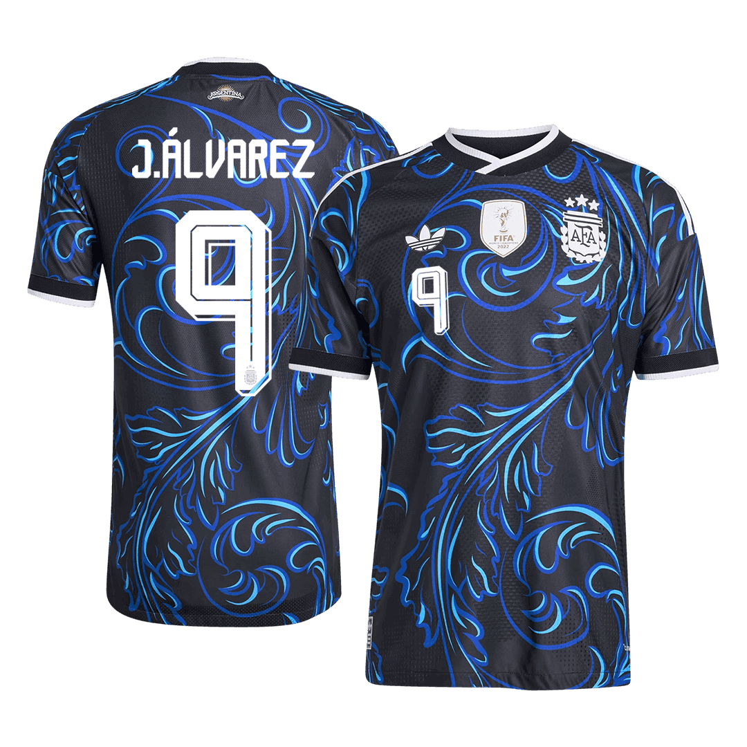 J. ÁLVAREZ #9 Men's Argentina World Cup 2026 Player Version Away Soccer Jersey - Slim Fit product view 1