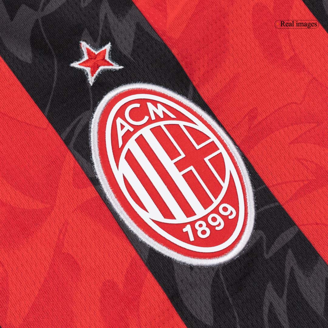 Men's AC Milan 2025/26 Home Long Sleeve Soccer Jersey product view 9