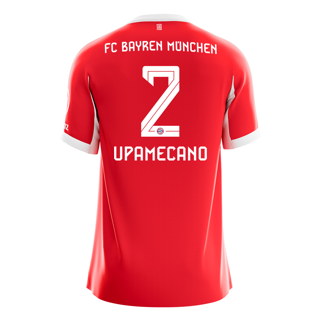 UPAMECANO #2 Men's Bayern Munich 2025/26 Home Soccer Jersey Premium product view 10
