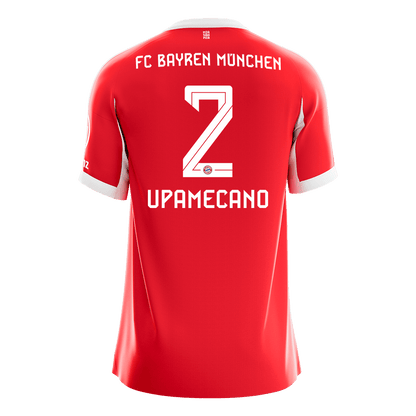 UPAMECANO #2 Men's Bayern Munich 2025/26 Home Soccer Jersey Premium product view 10