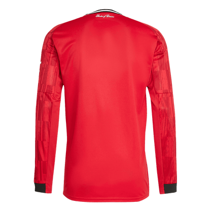 Men's Manchester United 2025/26 Home Long Sleeve Soccer Jersey product view 12