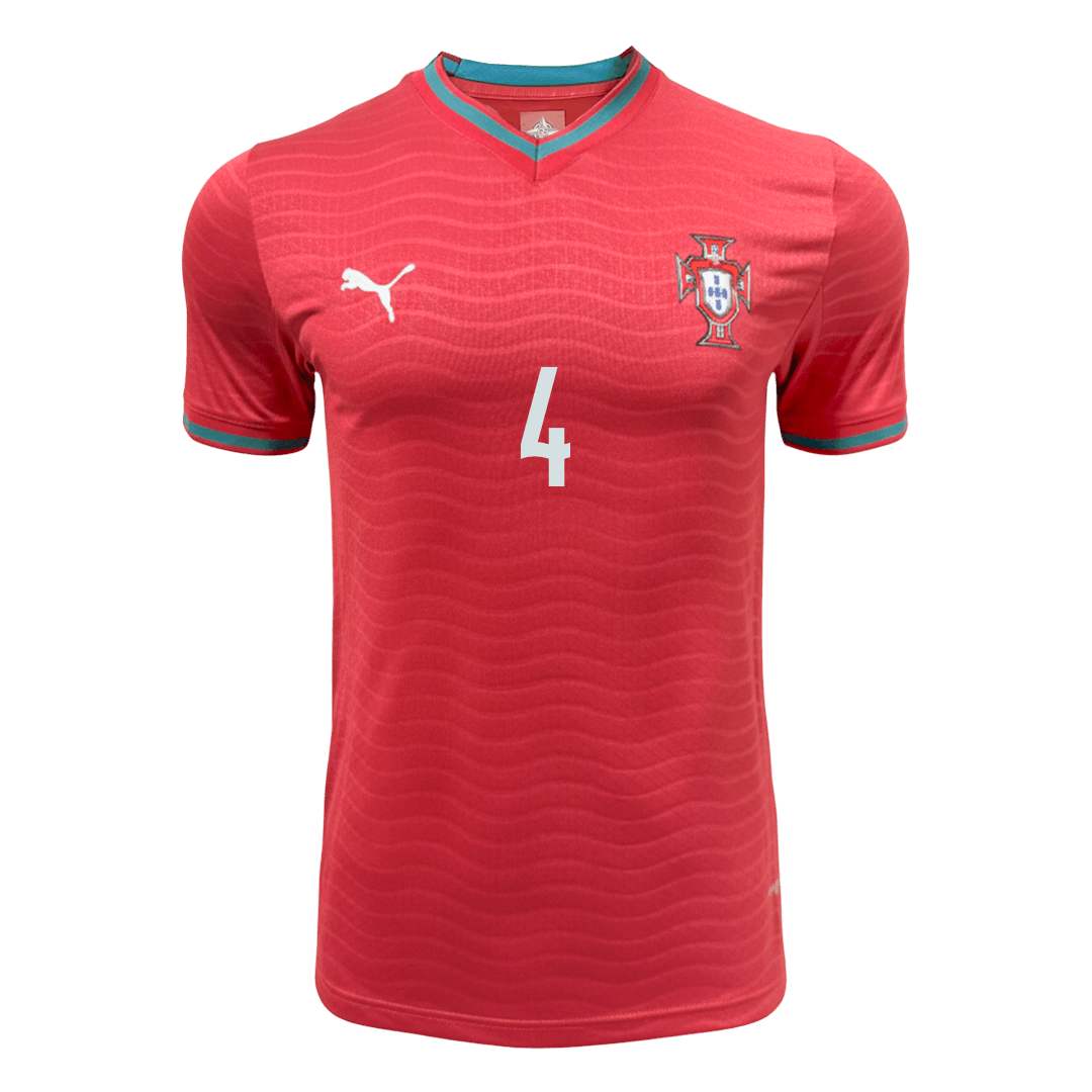RÚBEN DIAS #4 Men's Portugal World Cup 2026 Player Version Home Soccer Jersey - Slim Fit product view 9