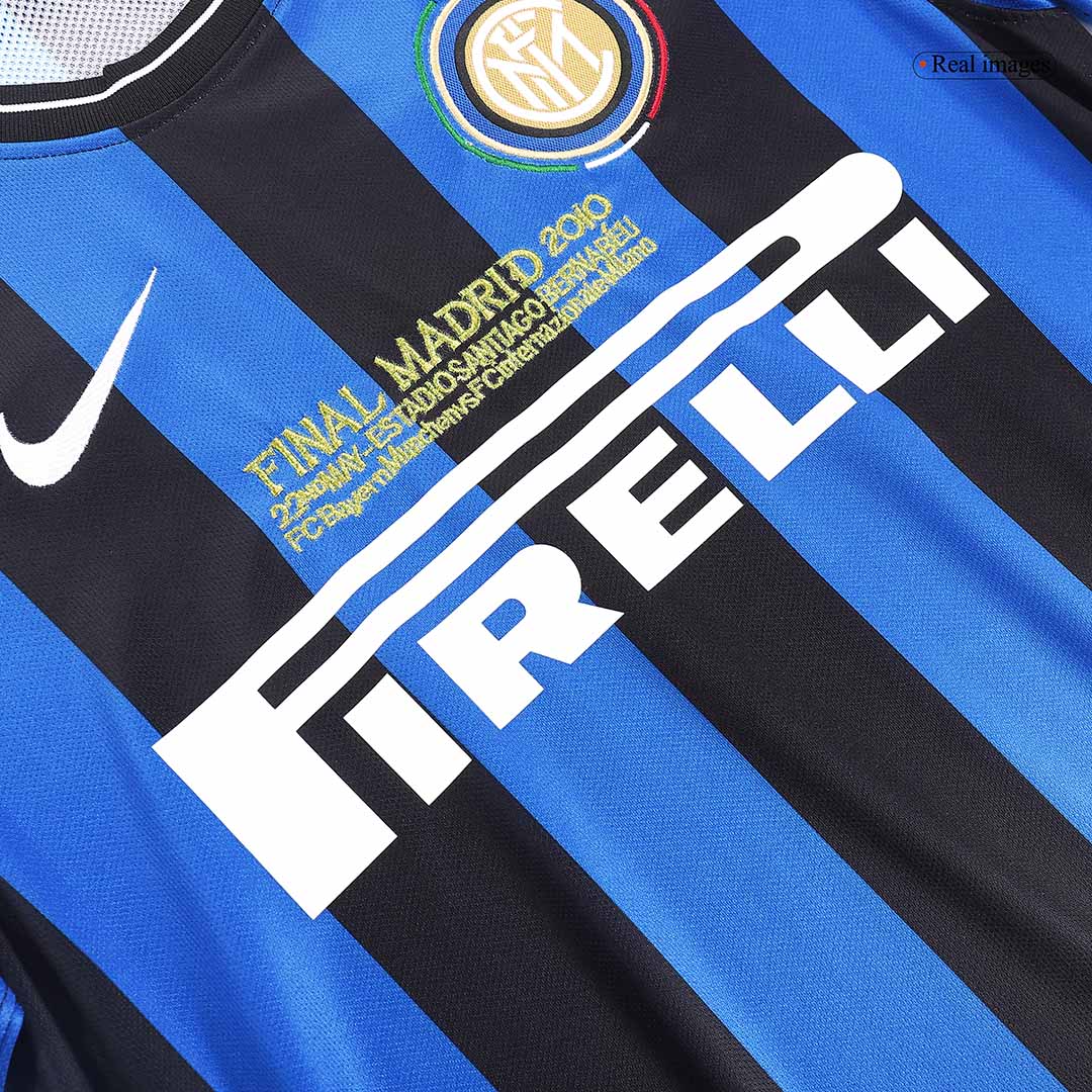 Retro Men's Inter Milan UCL UCL Final 2009/10 Home Soccer Jersey product view 5