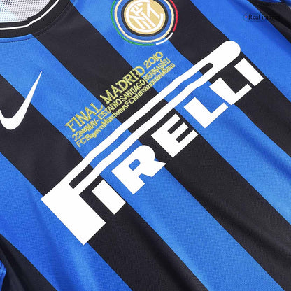 Retro Men's Inter Milan UCL UCL Final 2009/10 Home Soccer Jersey product view 5